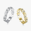 Wholesale Women's 925 Silver Geometric Maze Ring With Zircon Design And Niche Style