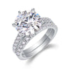 Wholesale Women's 925 Silver Geometric Moissanite Ring Fashion Light Luxury Style