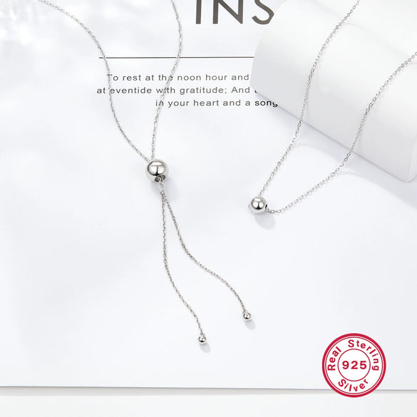 Wholesale Women's 925 Silver Geometric Niche Versatile Light Luxury Clavicle Chain Necklace With Electroplating