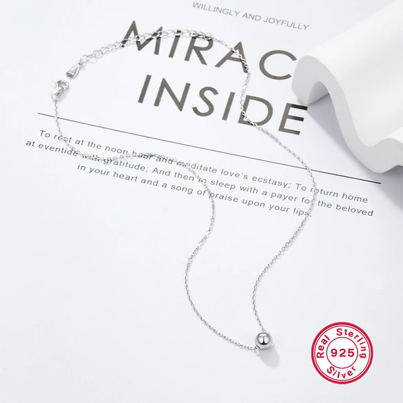 Wholesale Women's 925 Silver Geometric Niche Versatile Light Luxury Clavicle Chain Necklace With Electroplating