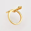 Wholesale Women's Silver Geometric Open Snake Ring Electroplated
