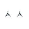 Wholesale Women's 925 Silver Geometric Seiko Triangle Zircon Earrings