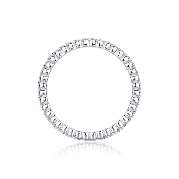 Wholesale Women's 925 Silver Geometric Style Ring Set With Diamonds