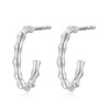 Wholesale Women's 925 Silver Geometric Ushape And Cshape Electroplated Earrings Light Luxury Niche Simple Design