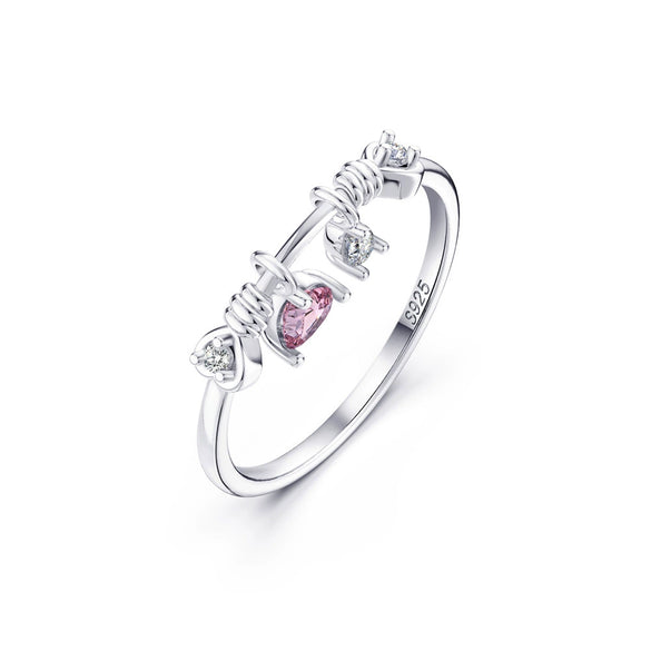 Wholesale Women's Silver Gold Plated Geometric Pattern Lovely Ring