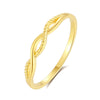 Wholesale Women's 925 Silver Irregular Geometric Style Electroplated Ring