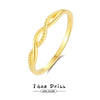 Wholesale Women's 925 Silver Irregular Geometric Style Electroplated Ring