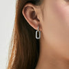 Wholesale Women's 925 Silver Light Luxury Geometric Star Diamond Earrings