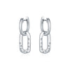 Wholesale Women's 925 Silver Light Luxury Geometric Star Diamond Earrings