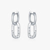 Wholesale Women's 925 Silver Light Luxury Geometric Star Diamond Earrings