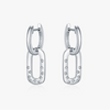 Wholesale Women's 925 Silver Light Luxury Geometric Star Diamond Earrings