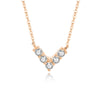 Wholesale Women's 925 Silver Love Heartshaped Pendant Necklace With Micro Diamond And Ushape Design