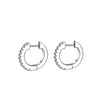 Wholesale Women's 925 Silver Moissanite Geometric Simple Style Round Earrings With Diamond Design