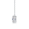 Wholesale Women's 925 Silver Moissanite Inlay Geometric Fashion Pendant Necklace Set With Cross Chain