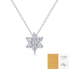 Wholesale Women's 925 Silver Moissanite Inlay Geometric Snowflake Necklace