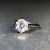 Wholesale Women's 925 Silver Moissanite Ring With Geometric Style And Electroplating Process