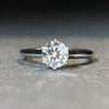 Wholesale Women's 925 Silver Moissanite Ring With Geometric Style And Electroplating Process