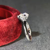 Wholesale Women's 925 Silver Moissanite Ring With Geometric Style And Electroplating Process