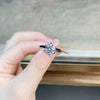 Wholesale Women's 925 Silver Moissanite Ring With Geometric Style And Electroplating Process