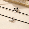 Wholesale Women's 925 Silver Moon Pendant Clavicle Chain With Electroplating Versatile And Minimalist Style