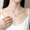 Wholesale Women's 925 Silver Necklace With Moissanite And Geometric Style