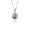 Wholesale Women's 925 Silver Necklace With Moissanite And Geometric Style