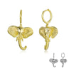 Wholesale Women's Silver Needle Copper Animal Zodiac Style Electroplated Earrings
