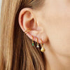 Wholesale Women's Silver Needle Copper Geometric Earrings With Electroplating And Exaggerated Texture