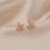 Wholesale Women's 925 Silver Needle Ear Studs Electroplated Small And Exquisite Allmatch Elegant Highend Earrings