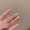 Wholesale Women's 925 Silver Needle Retro Cat's Eye Geometric Earrings With Electroplating Treatment