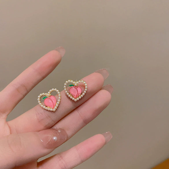 Wholesale Women's 925 Silver Needle Retro Cat's Eye Geometric Earrings With Electroplating Treatment
