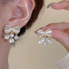 Wholesale Women's 925 Silver Needle Retro Cat's Eye Geometric Earrings With Electroplating Treatment