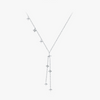 Wholesale Women's 925 Silver Star Shaped Pendant Necklace With Electroplating And Tassel Yshaped Clavicle Chain