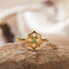 Wholesale Women's Silver 925 Sterling Geometric Style Ring Set With Gems