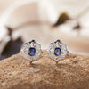 Wholesale Women's Silver 925 Sterling Geometric Style Ring Set With Gems