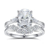 Wholesale Women's 925 Silver Ushaped Double Ring Set With Geometric Style And Electroplating Process