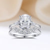 Wholesale Women's 925 Silver Ushaped Double Ring Set With Geometric Style And Electroplating Process