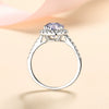 Wholesale Women's 925 Silver Ushaped Moissanite Ring Electroplated Simple Geometric Style