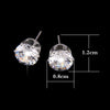 Wholesale Women's Silverplated Jewelry Set With Rhinestone Earrings Necklace And Bracelet In Love Water Drops Bell Pattern