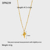 Wholesale Women's Simple Animal Zodiac Shell Pendant Stainless Steel 18K Gold Plated Necklace