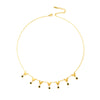 Wholesale Women's Simple Butterfly Zircon Pendant Clavicle Chain Titanium Steel Necklace With Bow Shape And Electroplating