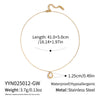 Wholesale Women's Simple Classic Geometric Black Gold Oil Drop Round Stainless Steel Necklace With O Word Chain Pvd Furnace Vacuum Real Gold Plating