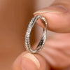 Wholesale Women's Simple Classic Geometric Copper Ring With Microinlaid Zircon