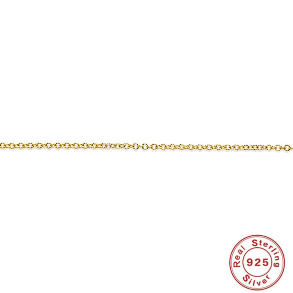 Wholesale Women's Simple Daily Basic Chain Bracelet In Geometric Style Made Of S925 Sterling Silver With Electroplating Treatment