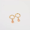 Wholesale Women's Simple Dropshaped Diamond Design Copper And Stainless Steel Earrings
