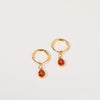 Wholesale Women's Simple Dropshaped Diamond Design Copper And Stainless Steel Earrings