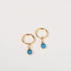 Wholesale Women's Simple Dropshaped Diamond Design Copper And Stainless Steel Earrings