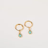 Wholesale Women's Simple Dropshaped Diamond Design Copper And Stainless Steel Earrings