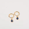Wholesale Women's Simple Dropshaped Diamond Design Copper And Stainless Steel Earrings