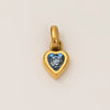 Wholesale Women's Simple Electroplated Stainless Steel Heart Shape Mixed Gemstone Setting Pendant Necklace